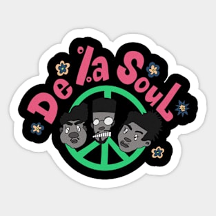 de la soul peace Sticker